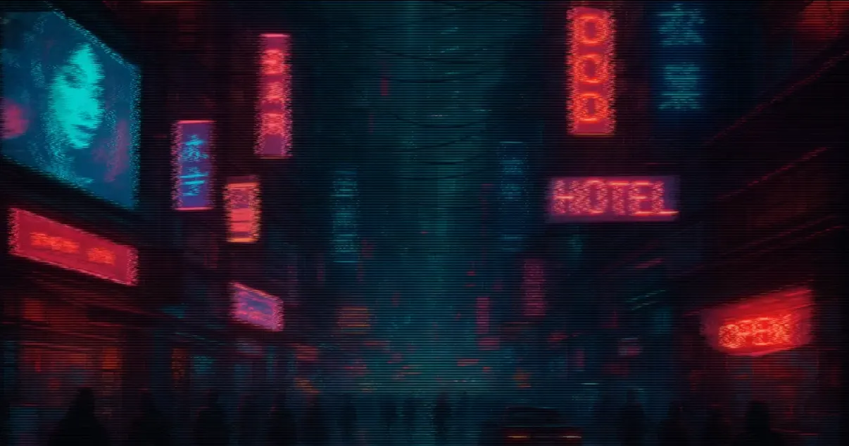 サイバーパンク都市背景映像素材 / Cyberpunk City Background Video Vol.2