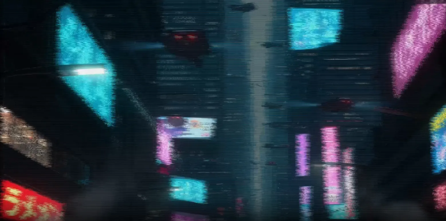 サイバーパンク都市背景映像素材 / Cyberpunk City Background Video Vol.3